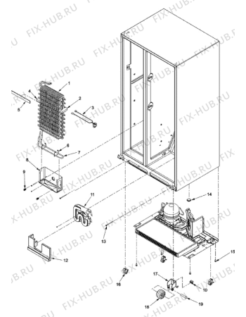 Схема №14 AS2628HEKB (F092642) с изображением Переключатель для стиральной машины Indesit C00314575