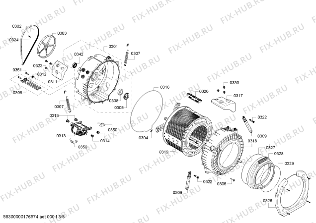 Схема №5 WKD28540FF с изображением Кнопка для стиральной машины Bosch 00620827