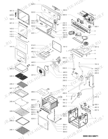 Схема №1 KOSS6610IX (F090959) с изображением Инструкция по эксплуатации для духового шкафа Indesit C00351672