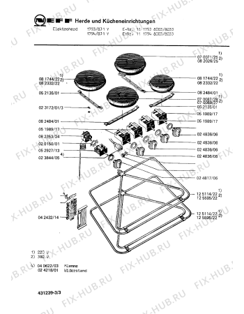 Схема №3 1113938604 1393/841YCO1 с изображением Цоколь лампы для электропечи Bosch 00023844