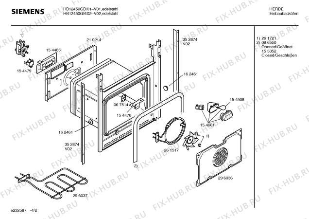 Схема №4 3HI515B с изображением Сопротивление Metox для плиты (духовки) Bosch 00261517