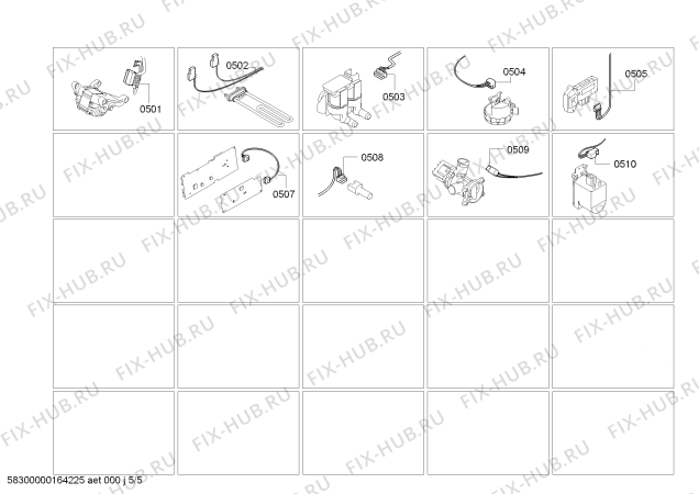 Схема №5 WLG2426SOE Bosch Maxx 5 с изображением Ручка для стиралки Bosch 00658955