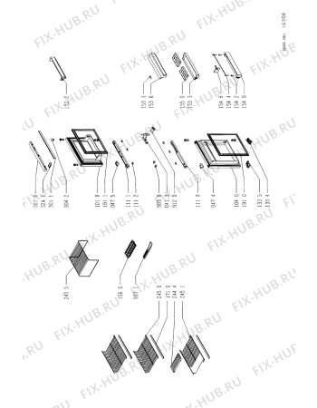Схема №3 ARL 094/G с изображением Дверца для холодильной камеры Whirlpool 481945298978