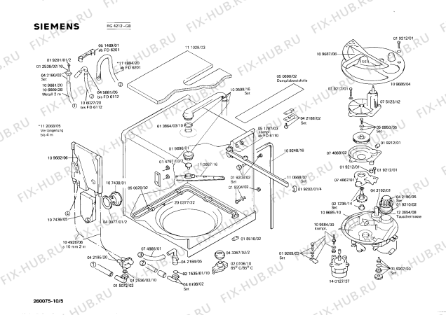 Схема №9 WG4218 с изображением Переключатель для посудомойки Siemens 00051593