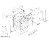 Схема №6 SMIKBE01 с изображением Передняя панель для электропосудомоечной машины Bosch 00675466