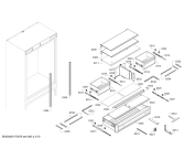Схема №9 T30BB810SS с изображением Панель для холодильника Bosch 00746898