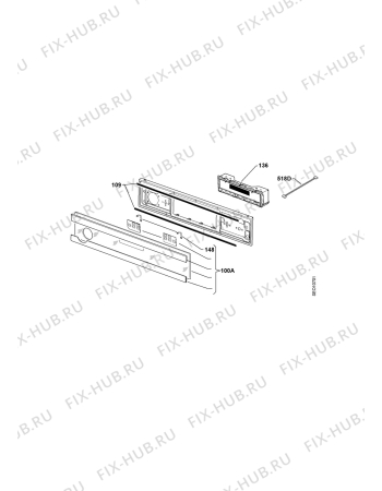 Взрыв-схема плиты (духовки) Electrolux EBESL70 SW - Схема узла Command panel 037