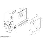 Схема №6 S54M46X0EU с изображением Рамка для посудомойки Bosch 00667981