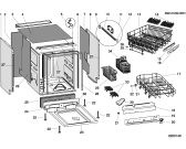 Схема №3 DI620A (F029932) с изображением Панель управления для электропосудомоечной машины Indesit C00098858