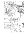 Схема №2 6ADP 951/2 WH с изображением Обшивка для электропосудомоечной машины Whirlpool 481245370018