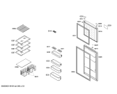 Схема №3 KDV42V03NE с изображением Дверь морозильной камеры для холодильной камеры Bosch 00681006