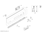 Схема №6 SMI50E56EU с изображением Набор кнопок для посудомойки Bosch 00615052