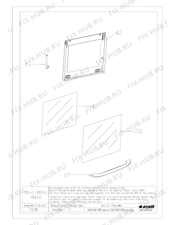 Схема №6 BEKO BRG 6614 G (6684383100) с изображением Руководство для духового шкафа Beko 285943027