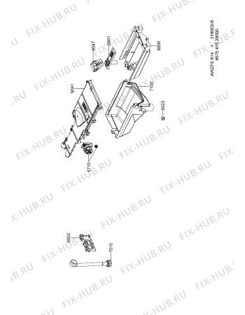 Схема №5 AWZ FS 614 с изображением Обшивка для стиралки Whirlpool 480113100428