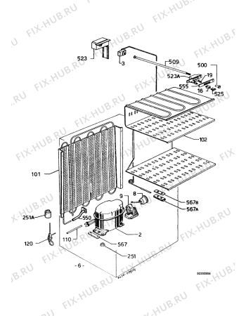 Взрыв-схема холодильника Zanussi Z2130F - Схема узла Functional parts