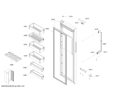 Схема №6 B22CS81SNS с изображением Дверь для холодильной камеры Bosch 00717123