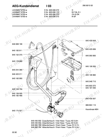 Взрыв-схема стиральной машины Aeg LAV6750 - Схема узла Hydraulic System 272