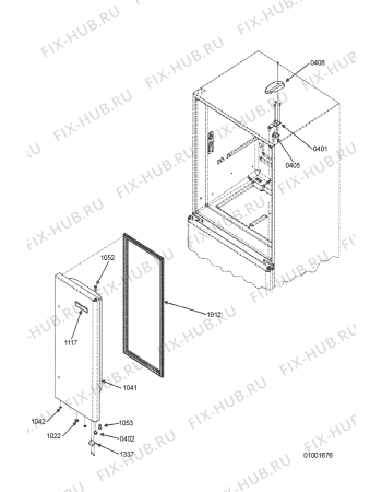 Схема №14 G20E FSB23IX с изображением Дверца для холодильной камеры Whirlpool 481241829767