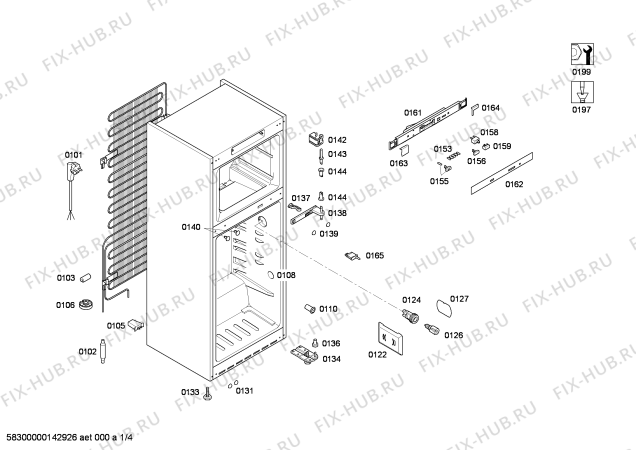 Схема №4 KD30NX43 с изображением Дверь для холодильной камеры Siemens 00248813