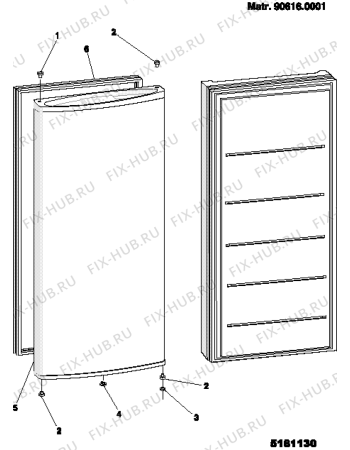 Взрыв-схема холодильника Ariston TUP200XOM (F021972) - Схема узла