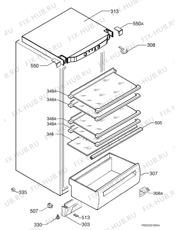 Схема №1 ZI922/9DAC с изображением Полка для холодильника Electrolux 2249061116