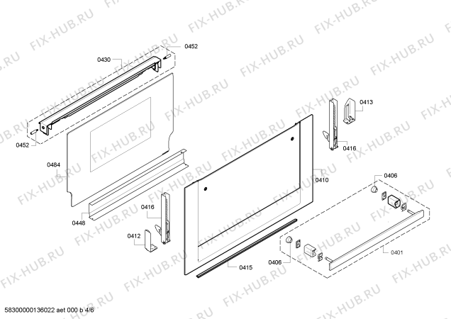 Схема №6 HBC36D723 с изображением Панель управления для плиты (духовки) Bosch 00672207