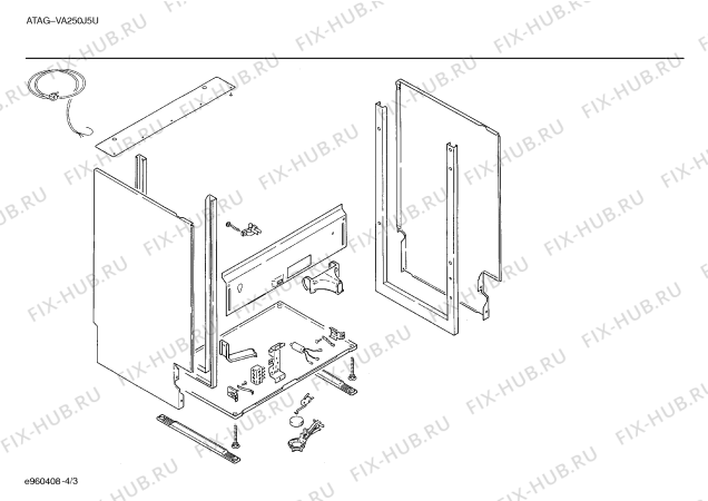 Взрыв-схема посудомоечной машины Atag SMIATB9 VA 250 J5 U - Схема узла 03