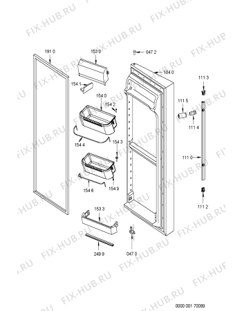 Схема №10 KSN 4051/A с изображением Крышечка для холодильной камеры Whirlpool 481245228619