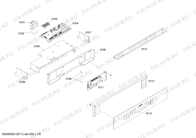 Схема №5 CM301BB с изображением Канал для духового шкафа Bosch 00440611