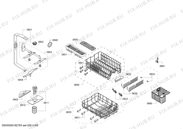 Схема №6 CP4A01S2, Energy с изображением Переключатель для посудомойки Bosch 10002566