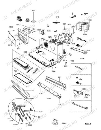 Схема №1 AKR 564 IX с изображением Спецнабор для электровытяжки Whirlpool 482000006337