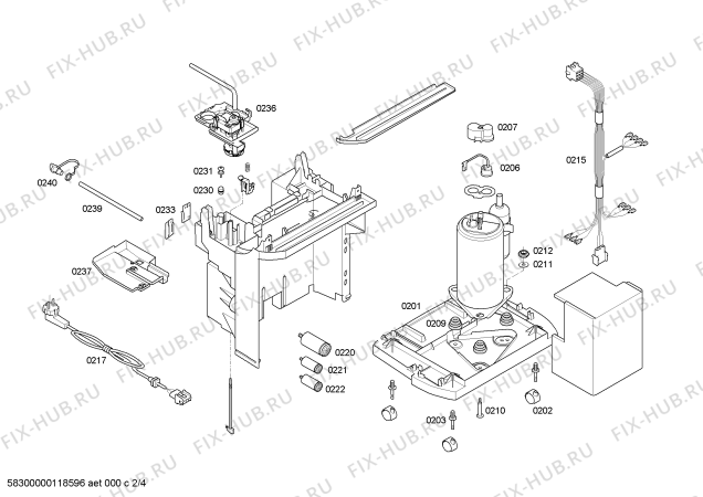 Схема №4 3XD610E с изображением Вентиляционный канал для кондиционера Bosch 00661155