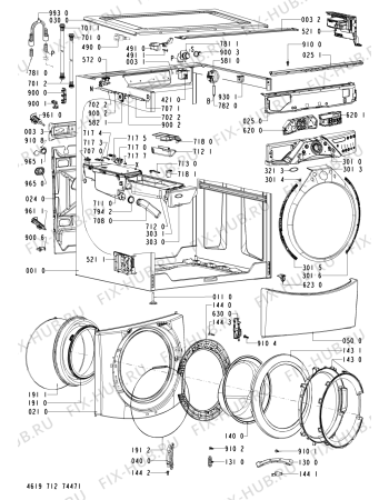 Схема №2 WFW9400SW04 с изображением Микромодуль для стиралки Whirlpool 480111103201
