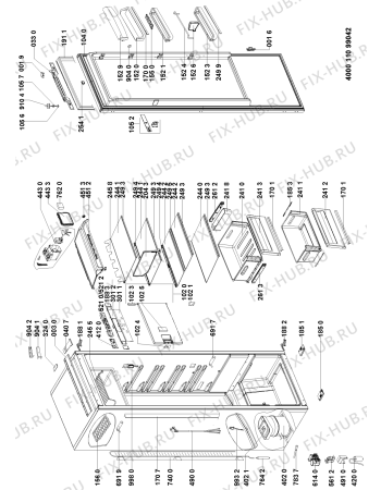 Схема №2 KRIP 3461 A++ с изображением Дверца для холодильника Whirlpool 481011047336