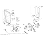 Схема №6 S41M86B2DE с изображением Передняя панель для электропосудомоечной машины Bosch 00703858