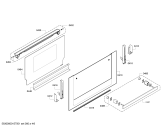 Схема №6 HBC36D723 с изображением Фронтальное стекло для электропечи Bosch 00682010