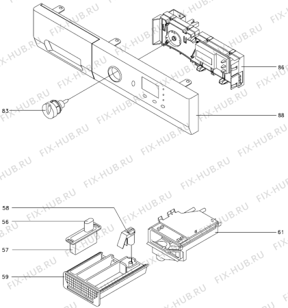 Схема №1 WI63113DE (305623, LC6E) с изображением Микропереключатель для стиралки Gorenje 175521
