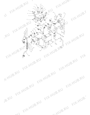 Взрыв-схема кофеварки (кофемашины) SCHOLTES MCP10 (F059392) - Схема узла