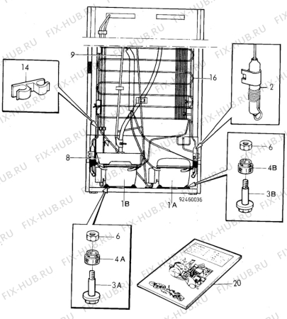 Взрыв-схема холодильника Husqvarna Electrolux GME200KF - Схема узла C10 Cold, users manual