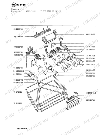 Схема №5 195303962 1077.21LHD с изображением Уплотнитель для электропечи Bosch 00082619