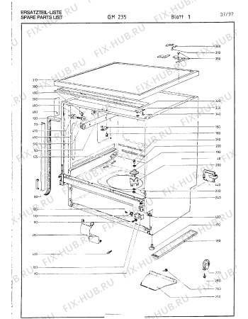 Взрыв-схема посудомоечной машины Gaggenau GM235110 - Схема узла 03