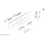 Схема №6 SN45M207SK с изображением Передняя панель для посудомойки Siemens 00746323