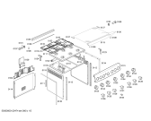 Схема №5 HBN131160B с изображением Декоративная рамка для плиты (духовки) Bosch 00422847