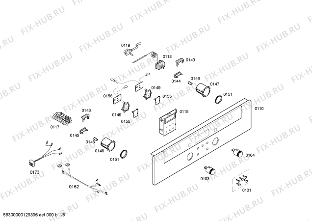 Схема №4 HBN41S521E Horno bosch indep.multif.blnc.c/minutero с изображением Кронштейн для плиты (духовки) Bosch 00476440