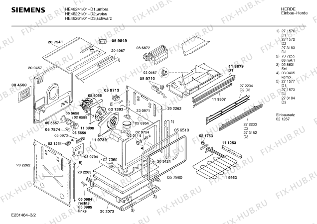 Схема №3 HB35080FF с изображением Соединение для плиты (духовки) Siemens 00032571