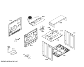 Схема №5 HB22AB520R Horno.SE.2d.S2a.E0_TIF.f_glass.inox с изображением Передняя часть корпуса для плиты (духовки) Siemens 00701757