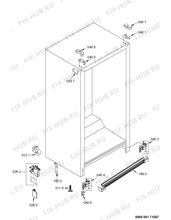 Схема №9 WSC5534 A+X с изображением Дверца для холодильника Whirlpool 480132103141