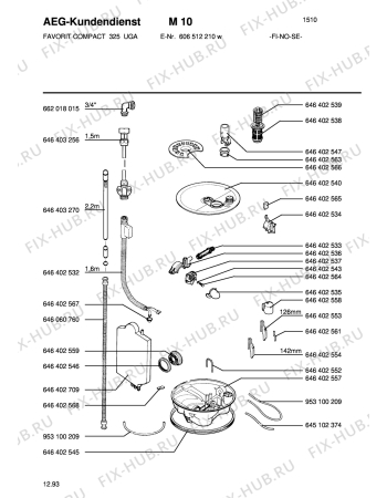 Схема №5 FAV COMP325 NSFS с изображением Дроссель для посудомойки Aeg 8996464027094