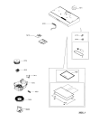 Схема №1 AKR 684/IX с изображением Электромодуль для электровытяжки Whirlpool 480122102058