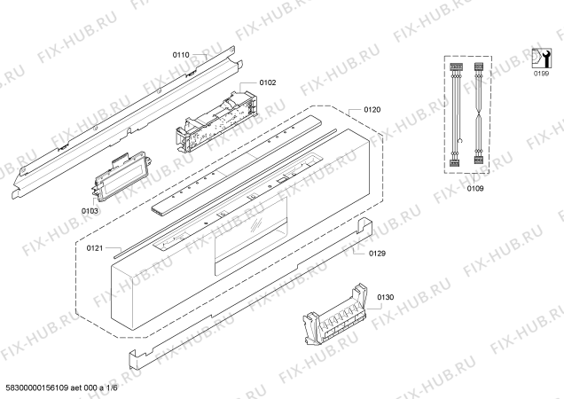 Схема №5 DI461112 с изображением Ручка для посудомоечной машины Bosch 00647678